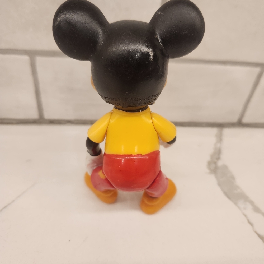 Vintage Mickey Mouse 5.5" Tall Walt Disney Production Figure‎ Toy Rubber Face - Picture 5 of 10